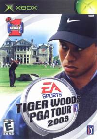 Tiger Woods PGA Tour 2003 PAL Xbox PAL box art